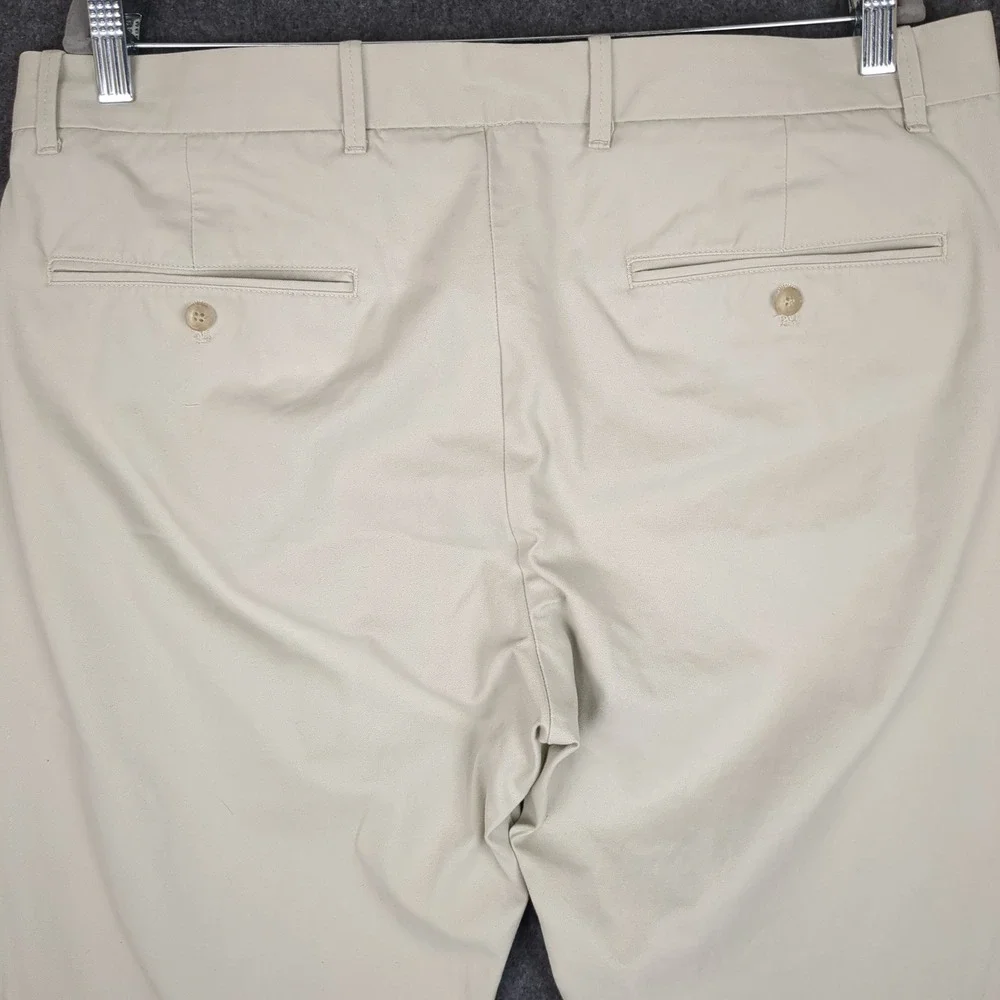 GAP Slim Fit Khaki Chinos Pants Mens Size 36‎ x 34 Flat Front Casual Cotton